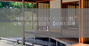 株価のPERがどのくらいだと割安株と言えるのか？【投資初心者必見】